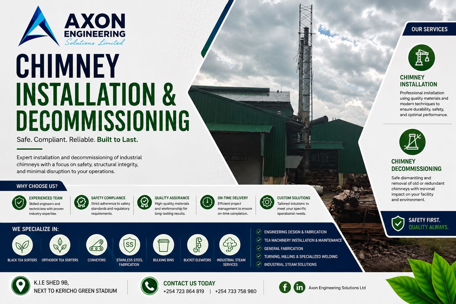 Chimney Installation and Decommissioning